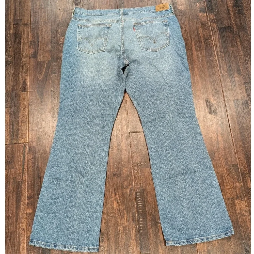 Vintage Levis 515 Jeans Women 16 36x31 Bootcut Mid Rise Stretch Denim Distressed